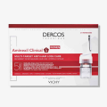Vista de catálogo del tratamiento anticaída para mujer Vichy Dercos Aminexil Clinical 5 en caja de 21 monodosis
