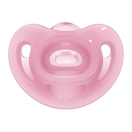 NUK CHUPETE SILICONA SENSITIVE SILICONA 6-18 MESES 2 CHUPETES