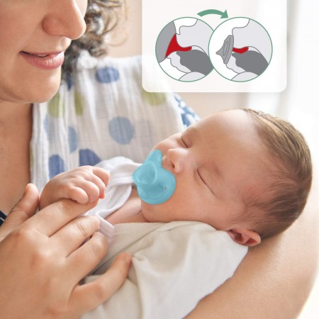 CHUPETE SILICONA NUK SENSITIVE SILICONA 6-18 MESES 2 CHUPETES