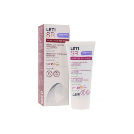 LETI SR CREMA ANTI ROJECES CORRECTORA SPF30 CON COLOR CREMA 40 ML