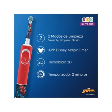 ORAL-B CEPILLO ELECTRICO INFANTIL SPIDERMAN +3 AÑOS