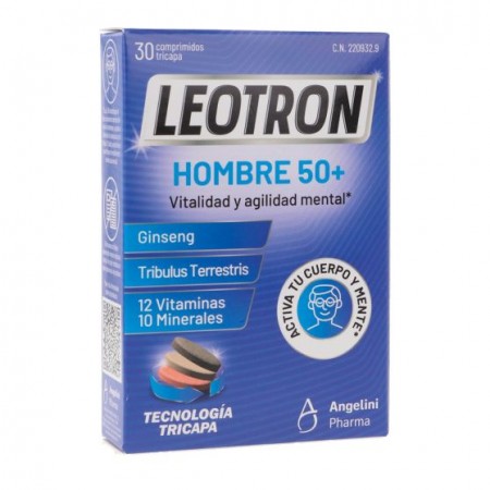 LEOTRON HOMBRE 50+ 30 COMPRIMIDOS TRICAPA