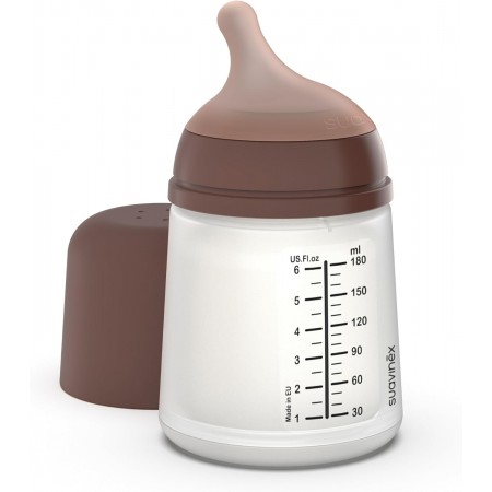 BIBERON SUAVINEX ZERO ZERO FLUJO MEDIO 270 ML +3 COLOR FAIR