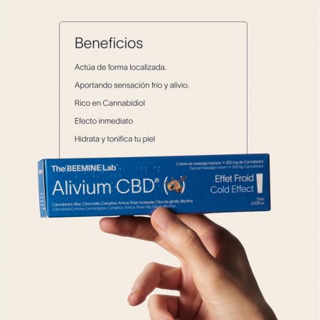 ALIVIUM CBD GEL DE MASAJE EFECTO FRIO 75 ML
