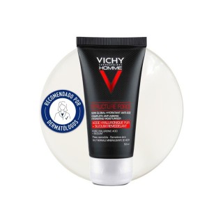 Crema antiedad Vichy Homme Structure Force recomendada por dermatólogos para el cuidado masculino