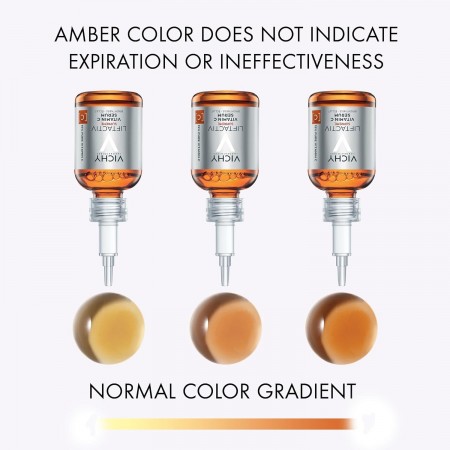 Guía visual sobre la evolución del color natural de la vitamina C sin perder efectividad
