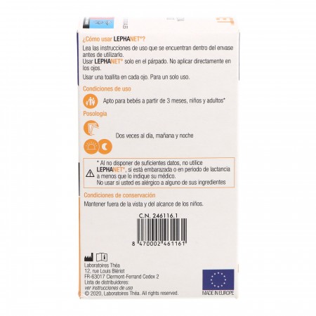 LEPHANET TOALLITAS OFTALMICAS 30 + 12 TOALLITAS GRATIS