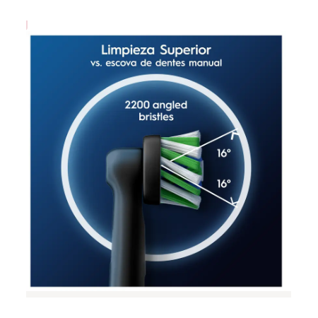 ORAL B RECAMBIOS CROSS ACTION CEPILLO DENTAL ELECTRICO 6 CABEZALES COLOR NEGRO