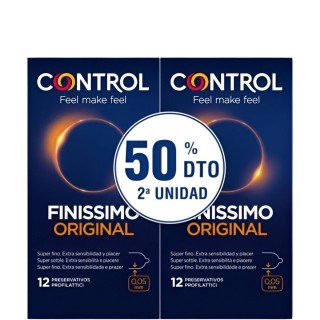 CONTROL FINISSIMO ORIGINAL DUPLO 2ªUD 50% 12 + 12 PRESERVATIVOS