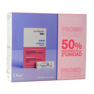 CUMLAUDE LAB DUPLO LUBRIPIU OVULOS SEQUEDAD INTIMA 2ºUD 50% 10+10 OVULOS VAGINALES