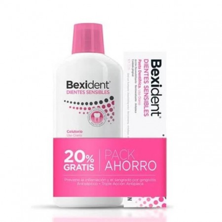 BEXIDENT DIENTES SENSIBLES PACK PASTA DENTIFRICA 75 ML+ COLUTORIO 500 ML