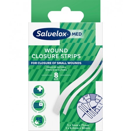 SALVELOX MED TIRAS DE SUTURA ESTERIL SURTIDO 8 TIRAS