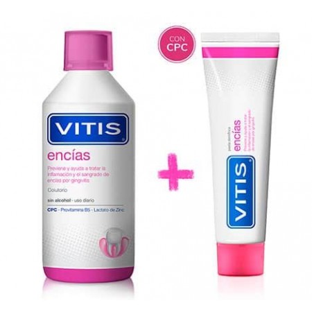 VITIS ENCIAS PACK COLUTORIO 500 ML + PASTA DENTIFRICA 100ML