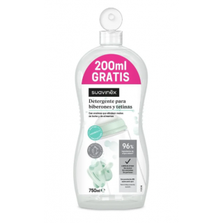 SUAVINEX DETERGENTE LIMPIADOR DE TETINAS Y BIBERONES 550 ML + 200 ML GRATIS