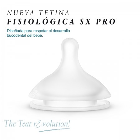 SUAVINEX TETINA SILICONA FISIOLOGICA SX PRO FLUJO M 2 UNIDADES
