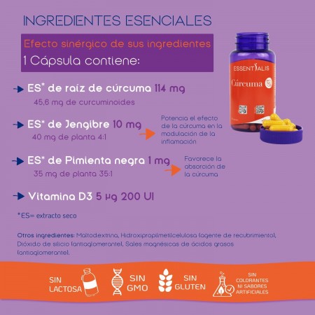ESSENTIALIS CURCUMA 90 CAPSULAS HEEL