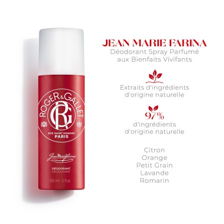 ROGER & GALLET DESODORANTE JEAN-MARIE FARINA ROLL-ON 150ML