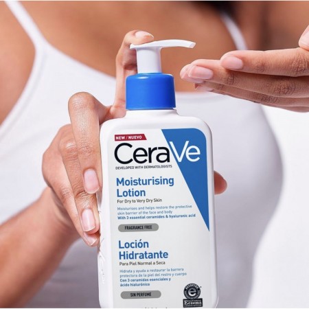 CERAVE DUPLO LOCION HIDRATANTE PARA PIEL SECA CARA Y CUERPO 2 X 473 ML