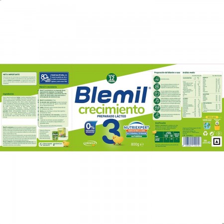 BLEMIL PLUS 3 CRECIMIENTO 800 G