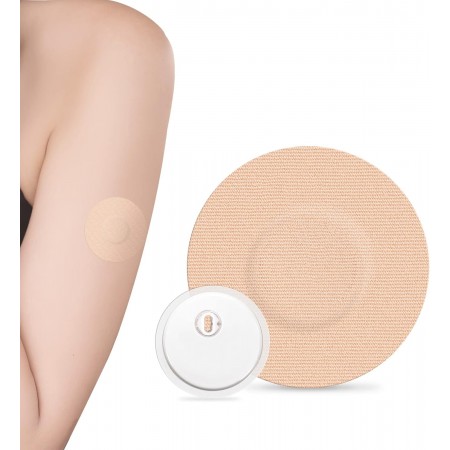 FIX TAPE GLUCOSA PARCHE PROTECTOR DEL SENSOR DIABETES GLUCOSA 6 PARCHES COLOR BEIGE