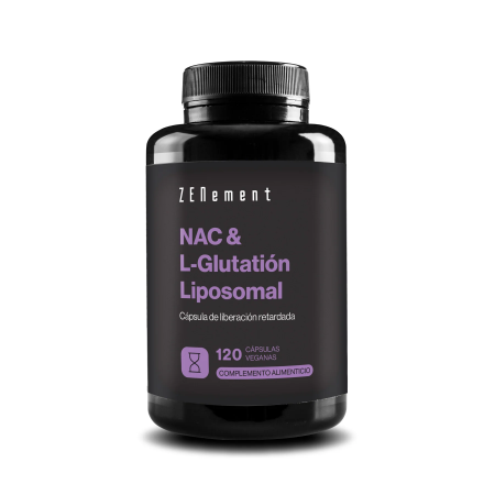 ZENEMENT NAC & LIPOSOMAL L-GLUTATHIONE REDUCIDO 120 CAPSULAS DE LIBERACION PROLONGADA VEGANAS