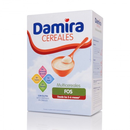 DAMIRA PAPILLA 8 CEREALES MULTICEREALES FOS 600 G  (300 G 2 ENVASES)