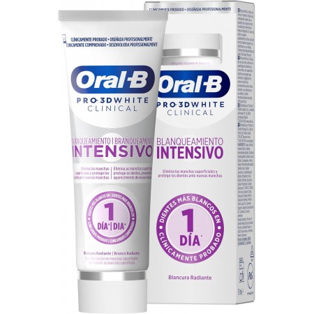 ORAL-B PRO-3D WHITE CLINICAL BLANQUEAMIENTO INTENSIVO PASTA DENTAL 75 ML