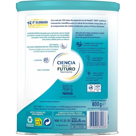 NAN OPTIPRO 1 LECHE EN POLVO 800 G