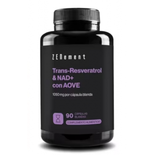 ZENEMENT TRANS-RESVERATROL & NAD+ CON AOVE 90 CAPSULAS BLANDAS
