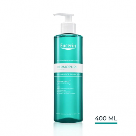 EUCERIN DERMOPURE GEL LIMPIADOR PURIFICANTE SUAVE 400 ML