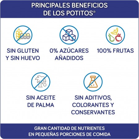 NUTRIBEN POTITO INTRODUCCION A LA MANZANA, NARANJA, PLATANO Y PERA 120 G