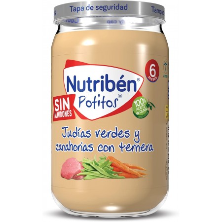 NUTRIBEN POTITO TERNERA CON JUDIAS VERDES Y ZANAHORIAS 235 G