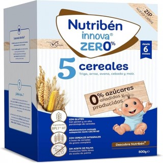 NUTRIBEN INNOVA ZERO 5 CEREALES + 6 MESES 500 G