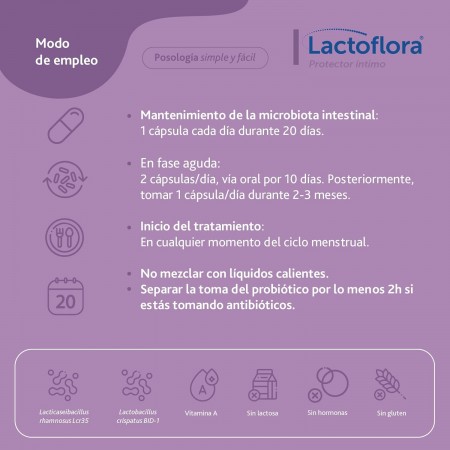 LACTOFLORA PROTECTOR INTIMO 20 CAPSULAS