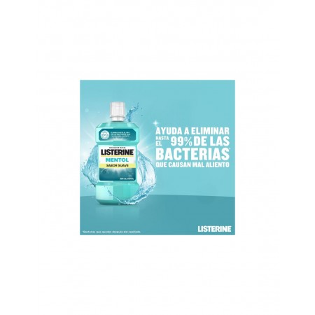 LISTERINE MENTOL SABOR SUAVE +50% GRATIS ENJUAGUE BUCAL 750 ML