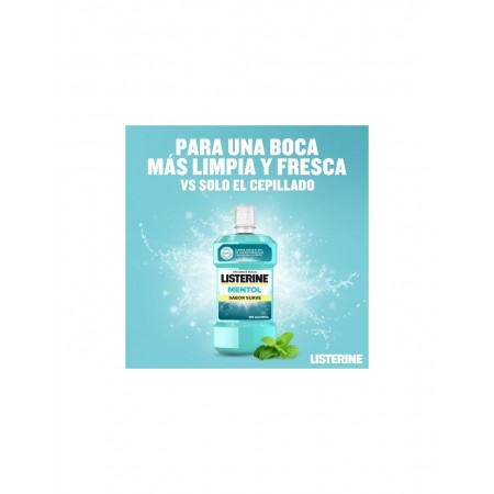 LISTERINE MENTOL SABOR SUAVE +50% GRATIS ENJUAGUE BUCAL 750 ML