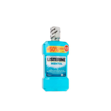 LISTERINE MENTOL +50% GRATIS ENJUAGUE BUCAL 750 ML