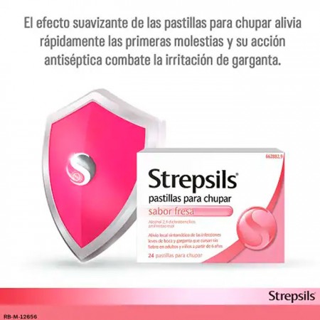STREPSILS 24 PASTILLAS PARA CHUPAR FRESA
