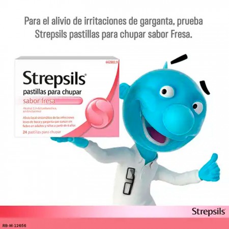 STREPSILS 24 PASTILLAS PARA CHUPAR FRESA