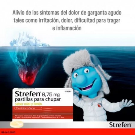 STREFEN 8.75 MG 16 PASTILLAS PARA CHUPAR MIEL Y LIMON