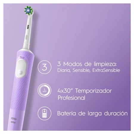 ORAL B CEPILLO ELECTRICO VITALITY PRO RECARGABLE COLOR LILA