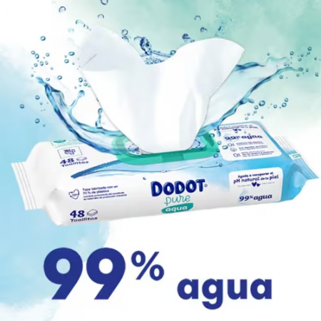DODOT AQUA PURE TOALLITAS HUMEDAS PARA BEBES 48 TOALLITAS