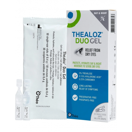 THEALOZ DUO GEL ESTERIL UNIDOSIS 0.4 G ML 30 UNIDOSIS