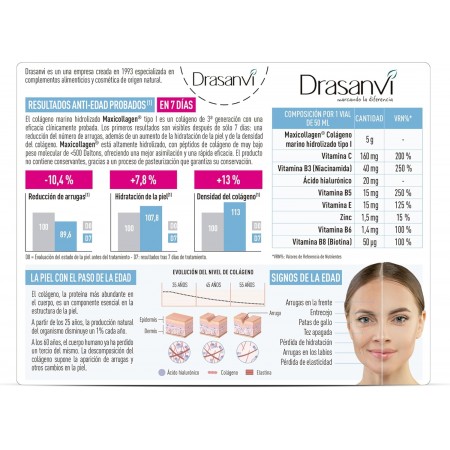 DRASANVI COLLMAR COLAGENO BELLEZA 8 VIALES SABOR FRUTAS DEL BOSQUE