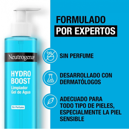 NEUTROGENA HYDRO BOOST DUPLO GEL LIMPIADOR DE AGUA SIN PERFUME 200ML + 200 ML