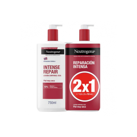 NEUTROGENA REPARACION INTENSA LOCION CORPORAL CICA PIEL MUY SECA Y RUGOSA 2X1 750+750 ML