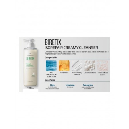 BIRETIX ISOREPAIR LIMPIADOR CREMOSO PIEL MIXTA/GRASA 400 ML