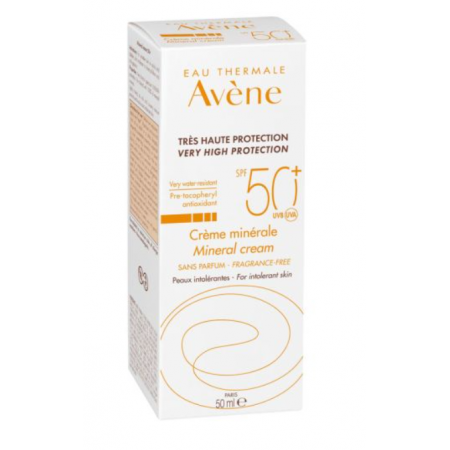 AVENE MINERAL CREMA PANTALLA FISICA SPF 50+ 50 ML