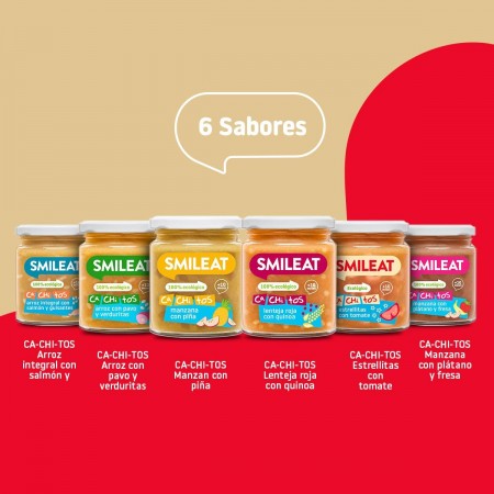 SMILEAT TARRITO CACHITOS ESTRELLITAS CON TOMATE 230G