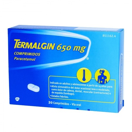 TERMALGIN 650 MG 20 COMPRIMIDOS